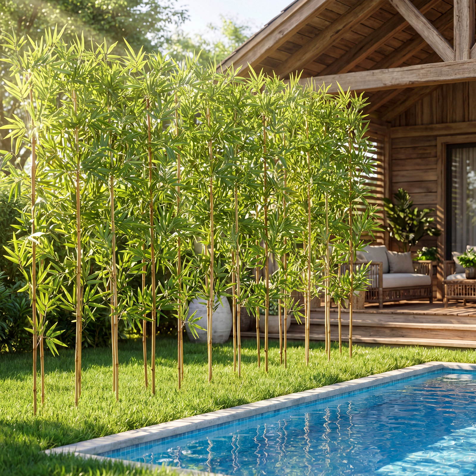 Adcock Bamboo Hedge, 24, 84" H x 15" W x 15" D