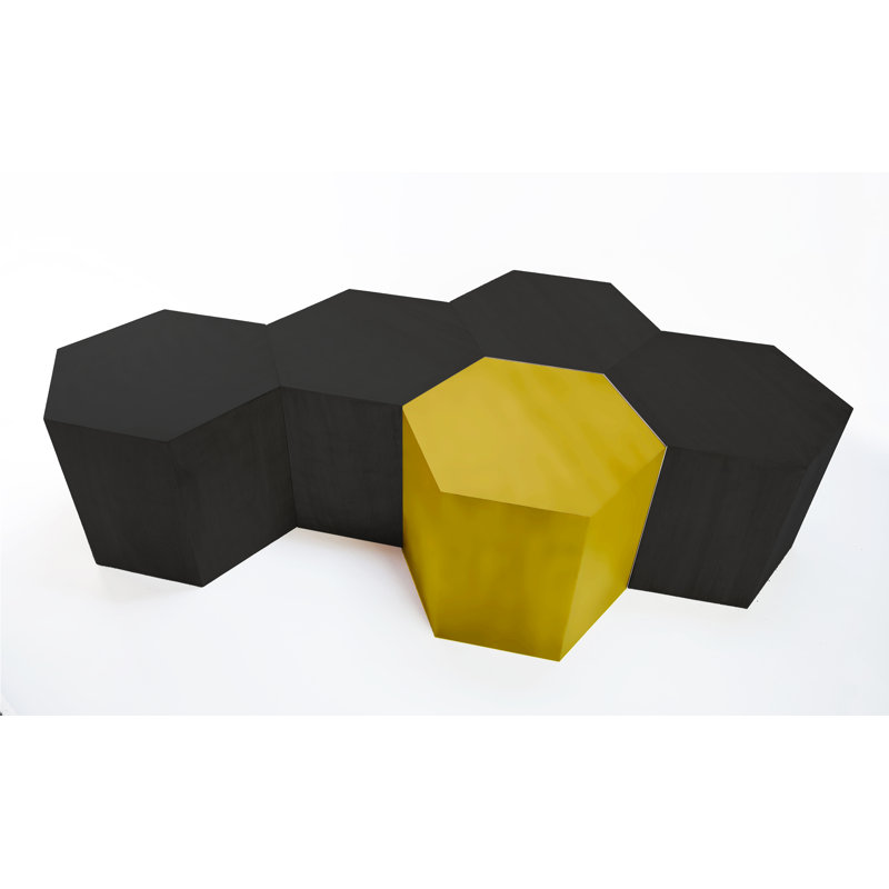 Coffee Table, 16" H x 40" L x 40" W, Matte Gray