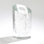 Slant Vase-Clear w/Bubbles