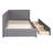 Twin Size Upholstered Daybed Sofa Bed with 2 Storage Drawers, Linen Fabric Beige, No Box Spring Needed, Sturdy & Comfortable-118385482