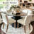 Encline 18.5" Stain Resistant Linen Dining Chair-1438100949