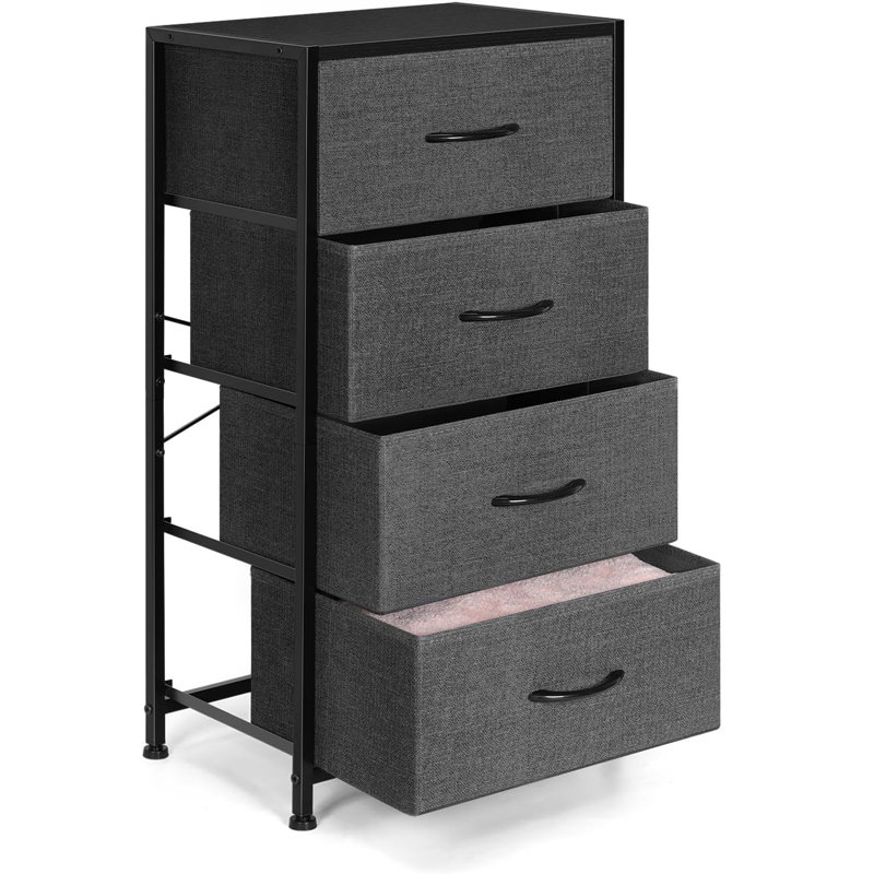 Commode 4 tiroirs Beckwourth, Gris