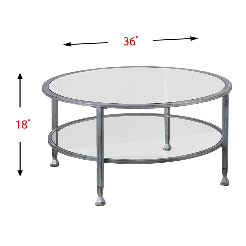 Jaymes 2 Piece Living Room Table Set, Silver