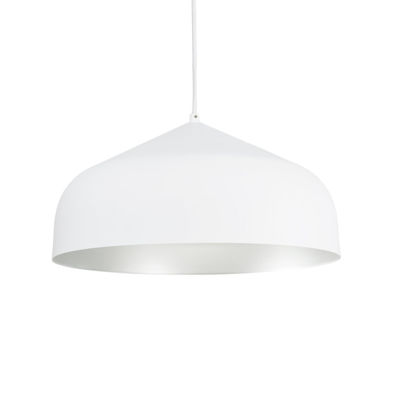Helena 1 - Light Pendant, White, No Bulb Included, White/Gold