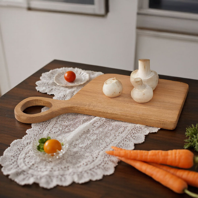 Set of 2 Acacia Wood Cutting Boards