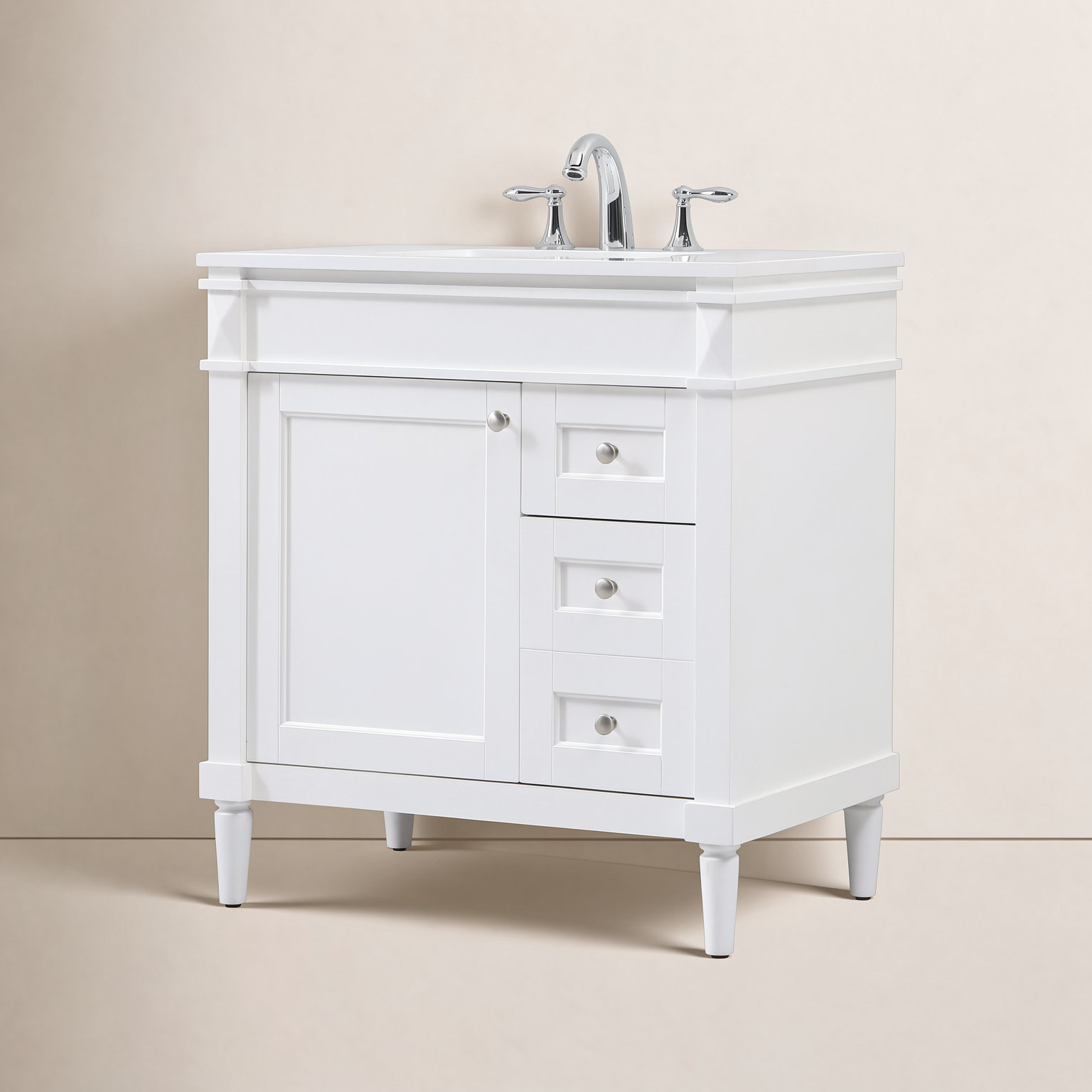 Readington 32'' Single Bathroom Vanity, White