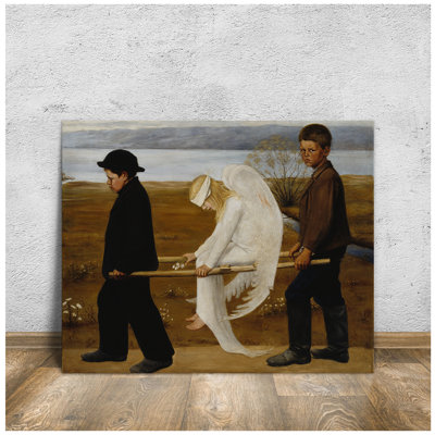 «The Wounded Angel» par Hugo Simberg, reproduction d'art sur toile, impression sur toile