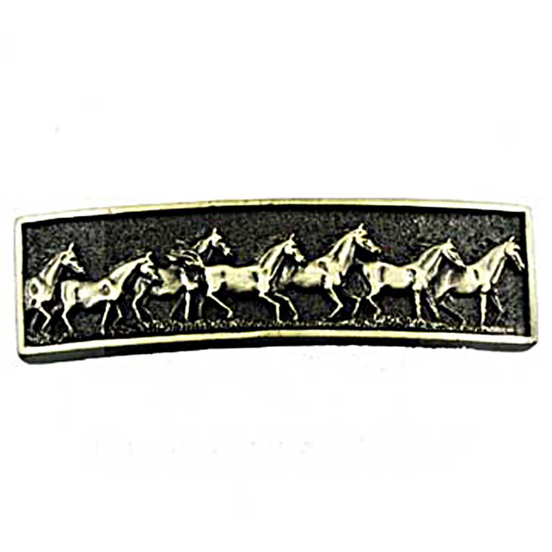 Poignée barre 3 po Western Southwestern, Laiton antique