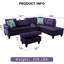 Canapé modulaire en lin 3 pièces-2126923600-2126923630