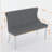 Elegant Dining Loveseat Bench – Soft Velvet Upholstery, Tufted Wingback,W/Handmade Buttons-1207028818-1207028846