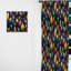 Tribal Dreamscape Feather Boho Motif III - Rideau obscurcissant abstrait Boho - 1 panneaux-107564174