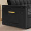 Canapé-lit 55,5 po 3-en-1 pliable, canapé double en velours moderne, canapé-lit à dossier réglable, sac de rangement et oreiller, bureau d'ordinateur portable caché avec port USB, convient au salon, à la chambre à coucher-575470119