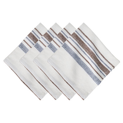 Danish Stripe Napkin - Taupe