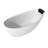 Crestone 59" x 30" Soaking Solid Surface Stone Bathtub with Pollow