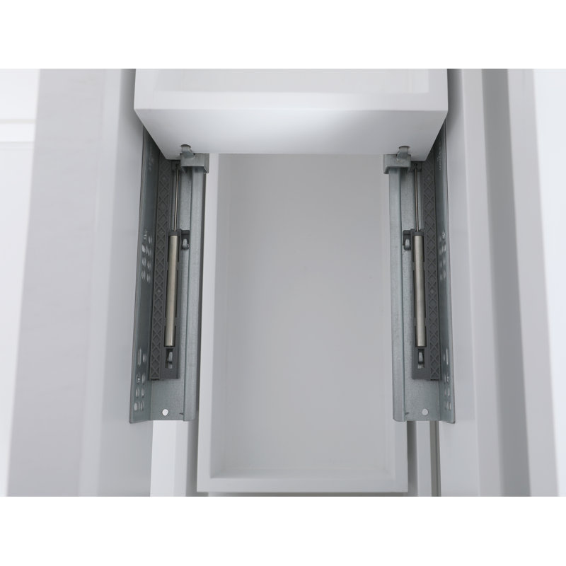 Monaco 48-in Bathroom Vanity Base Cabinet without Top, White