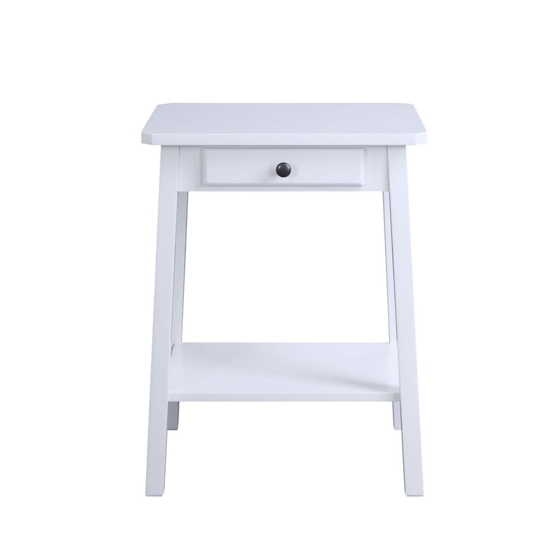 Kaife White Finish Accent Table