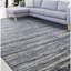 Tapis noué à la main en bleu / argent-85496406