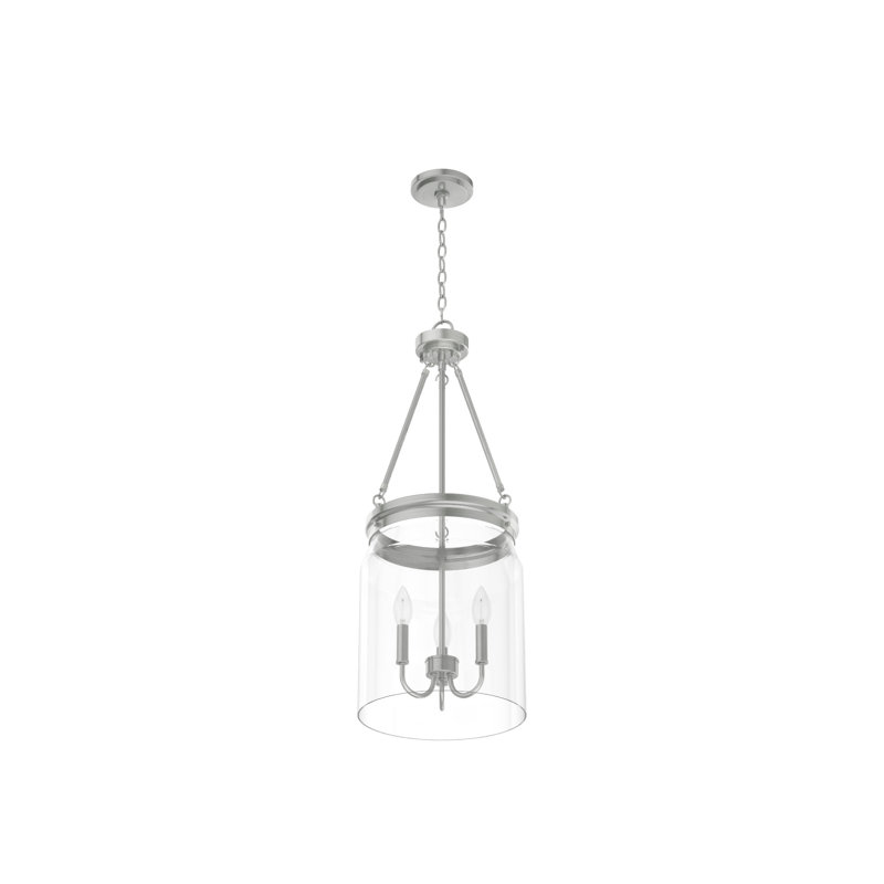 Devon Park 3 - Light Cylinder Pendant, Brushed Nickel