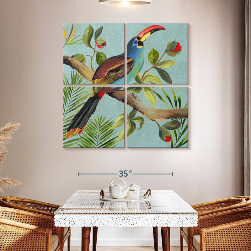 Brampt Paradise Toucan I, 45'' H x 45'' W