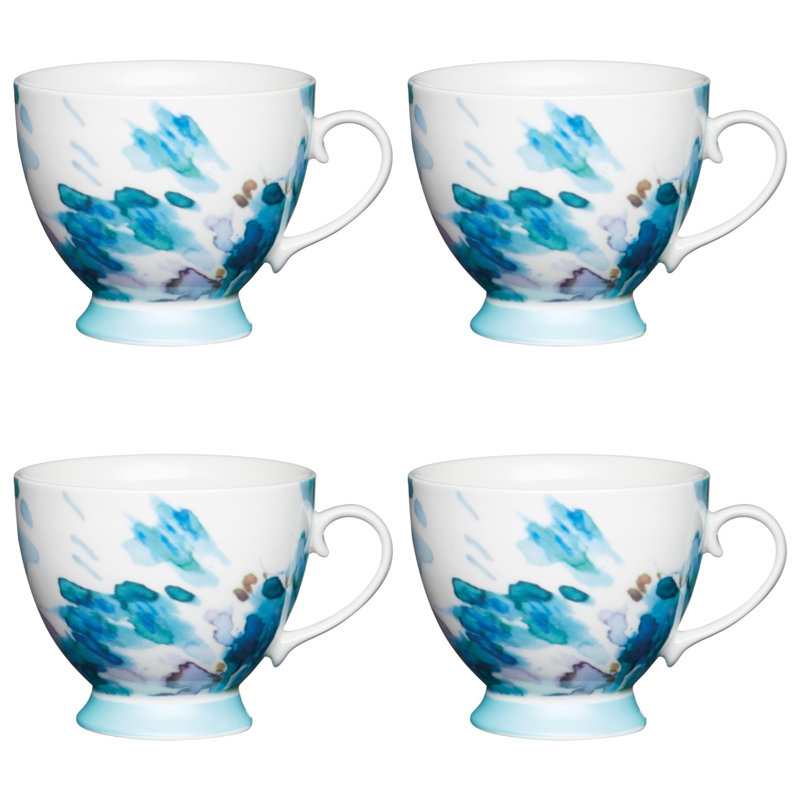 Painted Bone China Mug Sets