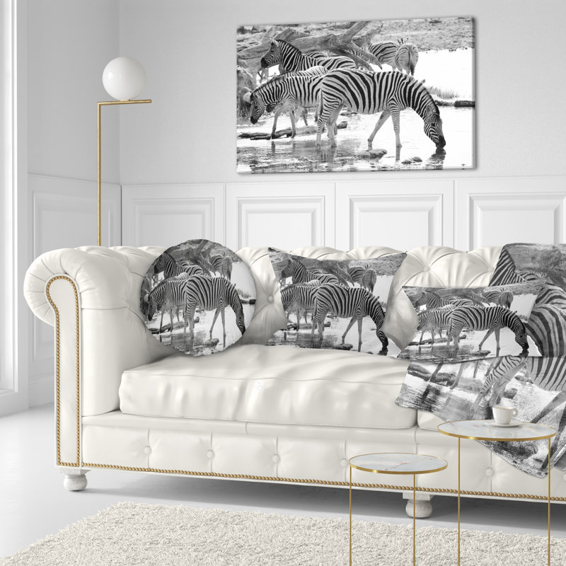 Coussin Herd of Zebra