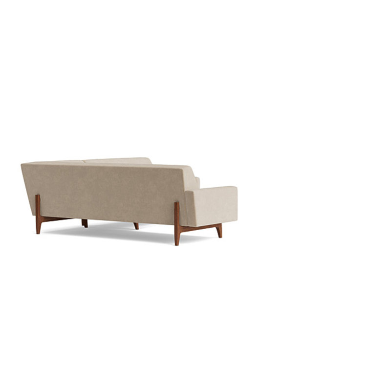 Tyler Sectional, Left Hand Facing, Velvet - Beige