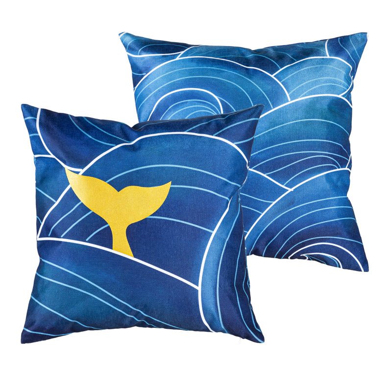 Housse de coussin d'extérieur Mermaid Waves