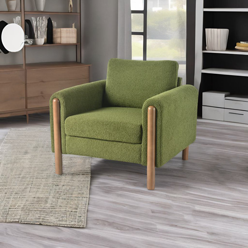 Fauteuil d'appoint surdimensionné, Ours en peluche vert