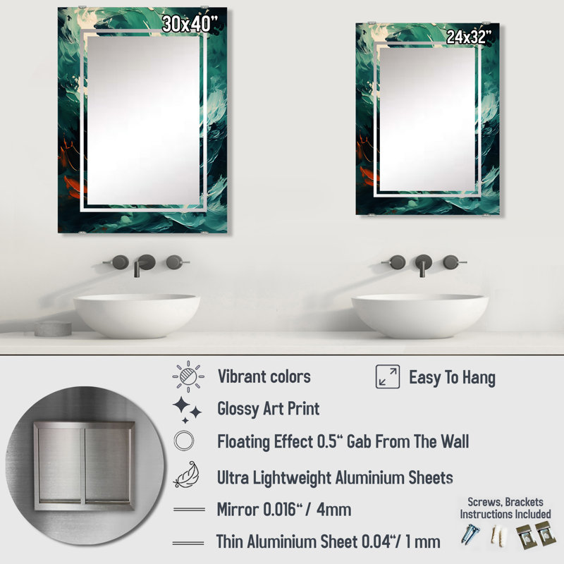 Miroir Grigore, 32 po x 24 po