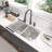 32" L x 18" W Undermount Kitchen Sink 50/50 Double Bowl 16 Gauge Stainless Steel Kitchen Sink with Sink Grid and Basket Strainer