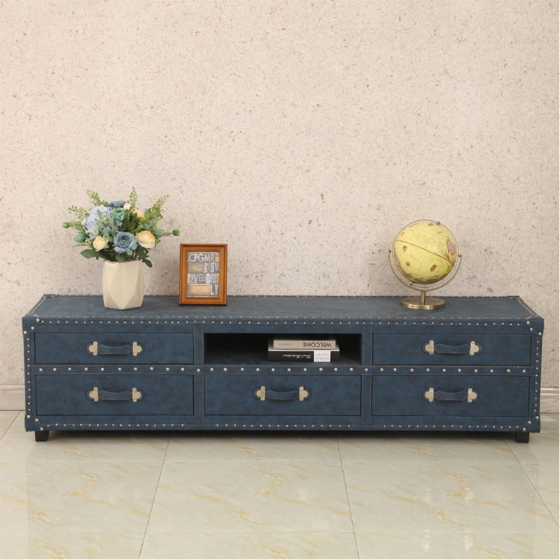 Meuble télé rétro de style champêtre américain, 78.74"