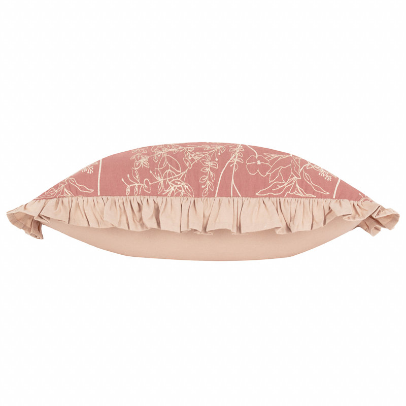 Mae Floral Rectangular Cushion, Pink Floral