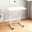 Bureau debout réglable (blanc; noir)