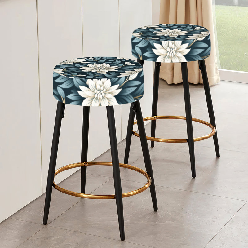 Ensemble de 2 tabourets de bar monochromes Essence