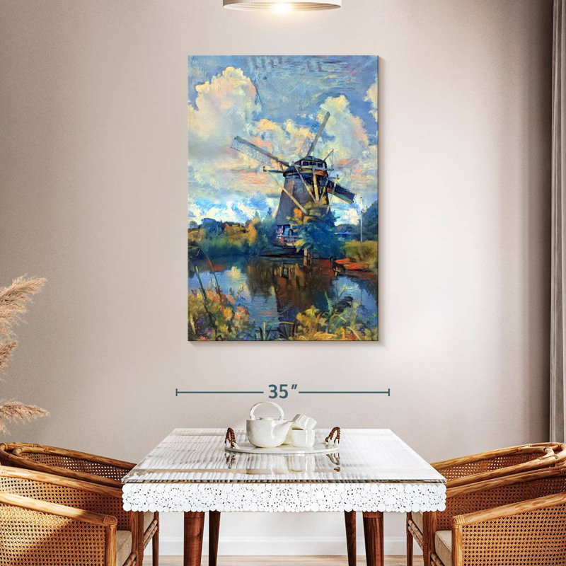 Lilie Amsterdam Windmill, 48" H x 32" W