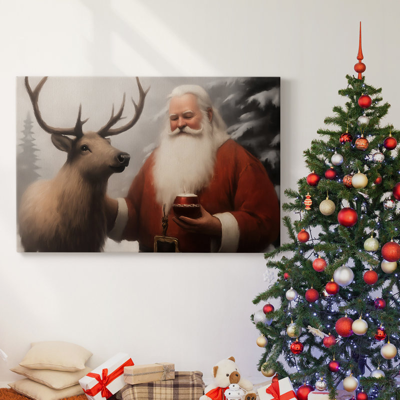 Art des Fêtes de Noël - Toile tendue avec châssis - Série 3-Cxxiv, H 24 po x l 36 po
