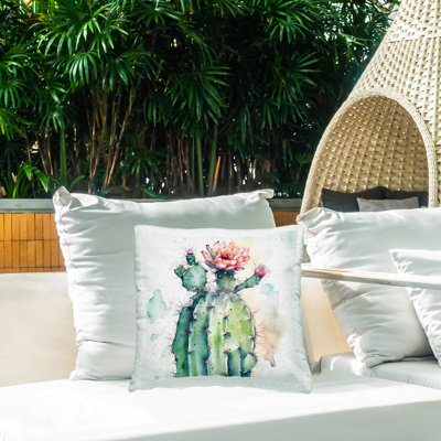 Housse et insert de coussin décoratif en polyester pour intérieur / extérieur Ziwei Li