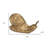 3" Antiqued Gold Cast Iron Snail Figurine