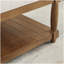 Grande table basse carrée avec repose-pieds en lin capitonné et grand repose-pieds avec tablette en bois massif ivoire-443609520