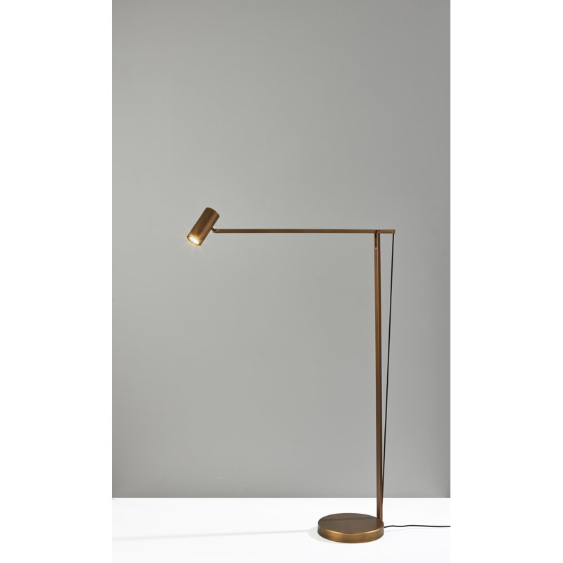 Lampe de travail sur pied 58 po Newman, Finition bronze