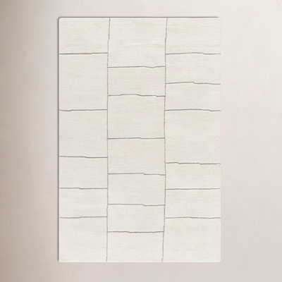 Hand-Tufted Geometric Rug