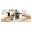 Table pour îlot de cuisine extensible avec plateau pliable, blanc crème et noyer Trefm Trexm-129020772