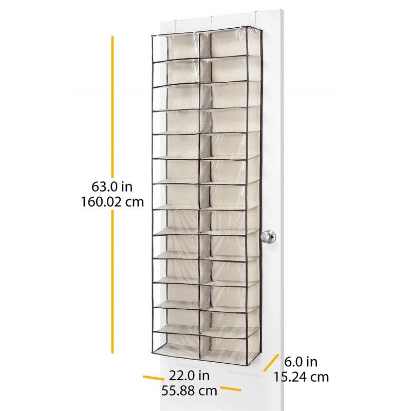 Arnau 26 Pair Overdoor Shoe Organiser