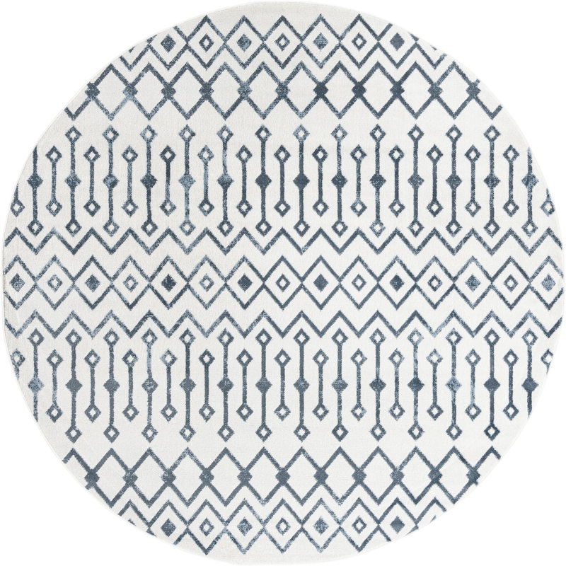 Moroccan Indoor Rug, Round 7'