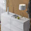 Carlton 6 Drawer Chest Of Drawers. 110cm Wide. 3+3 Configuration. High Gloss Front. Scratch Resistant. Modern No Handle Design. 12cm Deep Drawers-39703025
