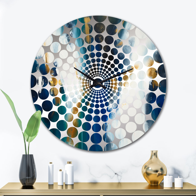 Gricel - Horloge murale peinture abstraite, Petit