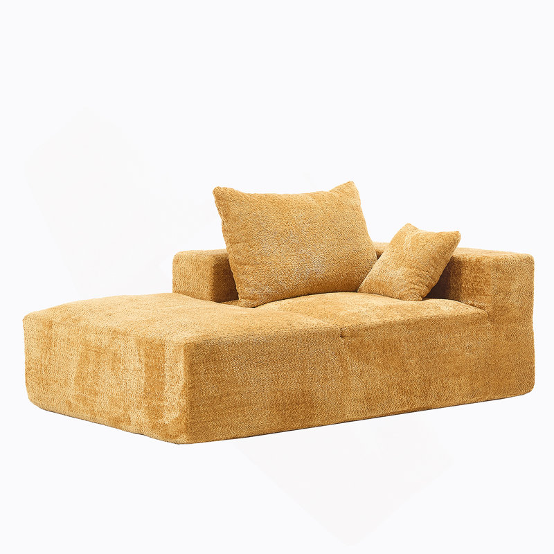 Canapé Boucle 67,72 "l, Chenille jaune