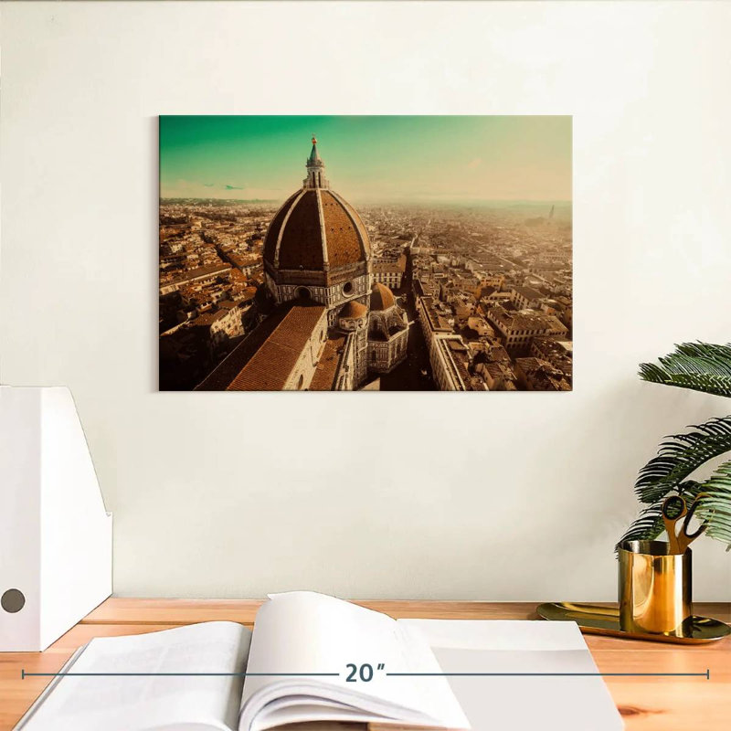Nicci sépia, cathédrale de Florence, H 8 po x l 12 po