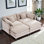 Canapé-lit modulaire en chenille | Canapé modulaire convertible Cloud Style, tissu doux, mobilier de salon moderne