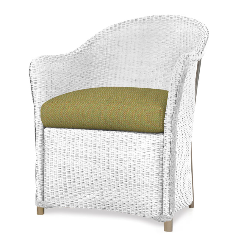 Weekend Retreat Outdoor Dining Armchair, White, Serene Spa